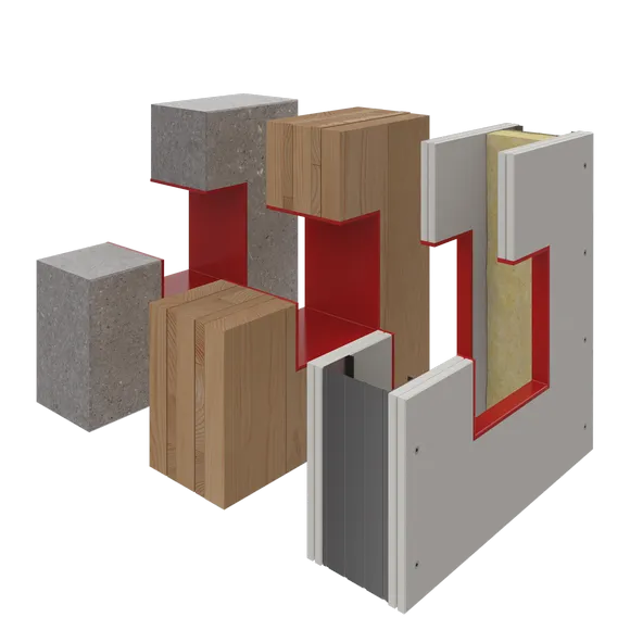 Maksimale hulstørrelse (længde) i væg eller dæk ≤ mm