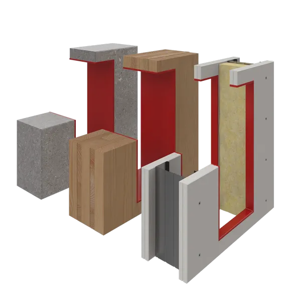 Maksimale hulstørrelse (bredde) i væg eller dæk ≤ mm